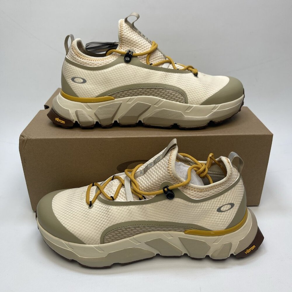 Y2K Oakley Light Shield Men’s Shoes White/Grey/Yellow Size 9.5 Athletic Sneakers